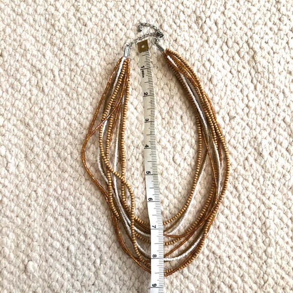 2/$5 SALE Tan Multistrand Necklace - Picture 4 of 5